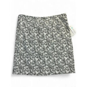 New Margaret M Slimming Pencil Skirt Grey & White Patterned Stretch Pull On